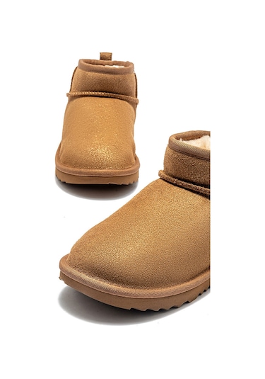 Bot Kız Çocuk 1171291k Ugg Kids Classıc Ultra Mını Dazzle Chestnut Taba 31-35 Taba