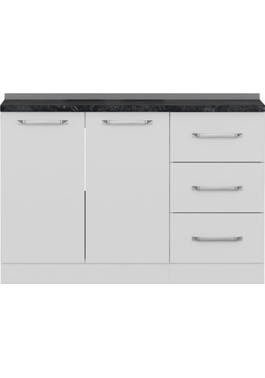 Minar 125 Cm Mutfak Dolabı Beyaz 125-B2-Alt Modül Beyaz