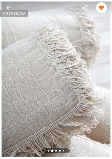 Pamuklu Buldan Işi Koltuk Örtüsü Takımı 300'li Takım