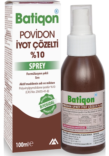 Batiqonix Povidon İyot Çözelti Sprey 100 ML