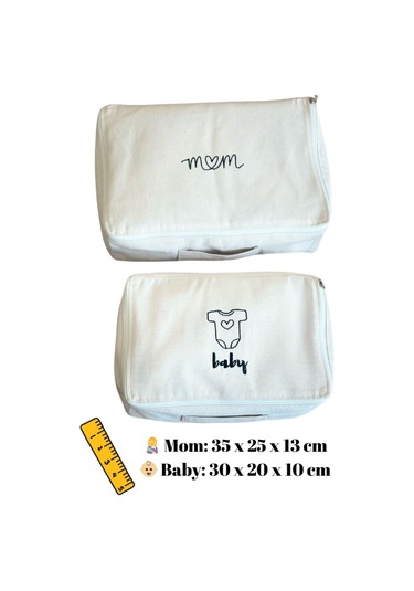 Mama Yoyo 2'li Valiz İçi Organizer Hurç Mom Baby Stuff Çok Renkli