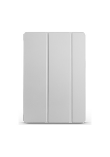 Kilifone - Galaxy Tab S10 Fe Plus Uyumlu - Tablet Kılıfı Smart Cover Standlı 1-1 Kılıf - Gri - T37677 Kılıf