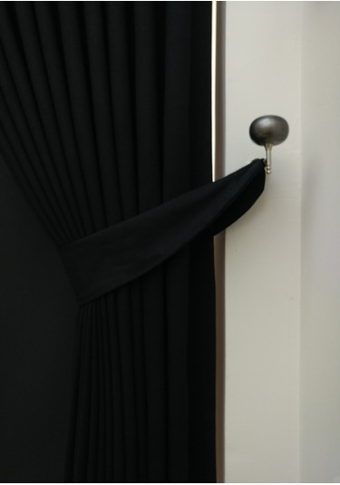 Taç Soft Siyah Fon Perde (481097295) Siyah