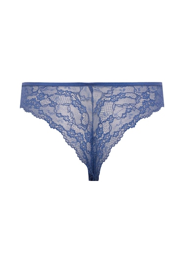 DeFacto Dantel Brazilian Külot-Fall in Love T3197AZ25SPIN33 İndigo