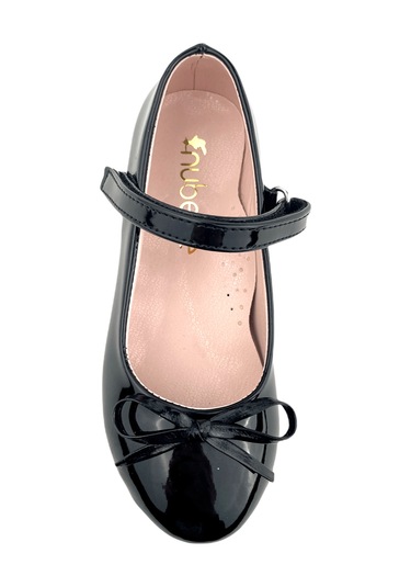 334 Minik Fiyonklu Klasik Rugan Çocuk Ayakkabısı Siyah