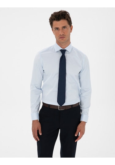 Pierre Cardin Erkek Açık Mavi Gömlek Desenli 50312330-vr003 Açik Mavi