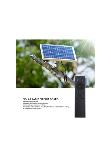 Maiyame Uzaktan Kumandalı Güneş Enerjili Sokak Lambası Kontrol Paneli, Hafıza Fonksiyonlu, Işık Ve Hareket Sensörlü