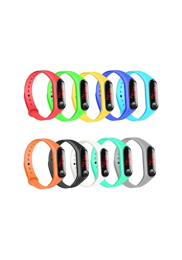 Xindoker Mavi Led Çocuk Spor Akıllı Bileklik - Dayanıklı Silikon Kordon, Kol Saati, Hediye Fırsatı, Toptan Satış Diğer