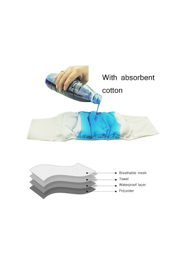 Erkek Köpek Özel Nezaket Kemeri Pet Fizyolojik Pantolon, Boyut: S Sığ Mor