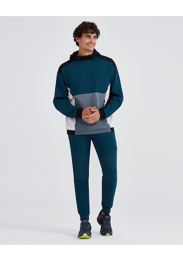 Skechers M 2Xı-Lock Hoodie Sweatshirt Erkek Petrol Sweatshirt S232193-405 Petrol