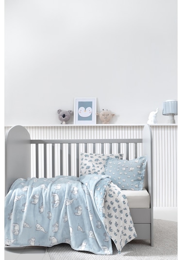 Yataş Mini Povey Wellsof Bebek Battaniyesi - Mavi