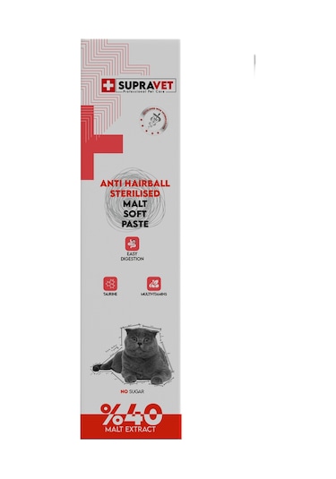 Supravet Kısırlaştırılmış Kediler İçin Multivitamin Malt Macun 100 G