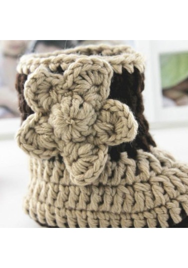 1 Takım Yenidoğan Prop Kostüm Sevimli Çekici Yün Iplik Bebek İçin Bebek Pelerin Kap Giymek Rahat Kahverengi