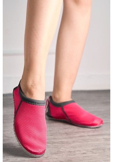 Nstil Erkek Kadın Deniz Ayakkabısı Kaymaz Taban Havuz Plaj Rafting 521 Fuşya