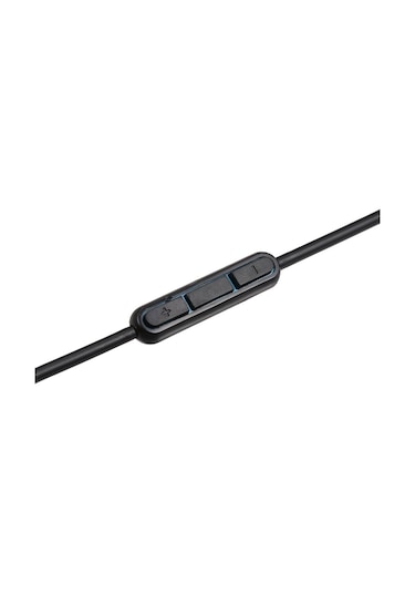 Gajeena Bose Qc25 Kulaklık İçin Mikrofonlu Ses Kablosu - 3.5mm/2.5mm Altın Kaplı Uçlar, Ses Kontrolü, Tpe Malzeme, 140cm Siyah