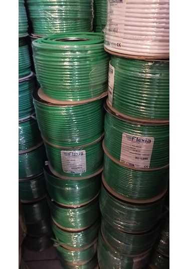 Rg6 U6 Uydu Anten Kablosu 100 Metre Yeşil Renk