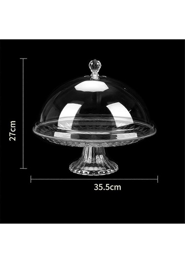 Kapaklı Taşınabilir Toz Geçirmez Kek Standı B Diğer