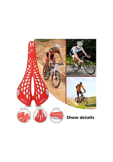 Fochsia Beyaz Stil Bisiklet Sele Koltuk Yastığı - Örümcek Karbon Fiber Pu, Nefes Alabilir, Yumuşak, Ergonomik Altın