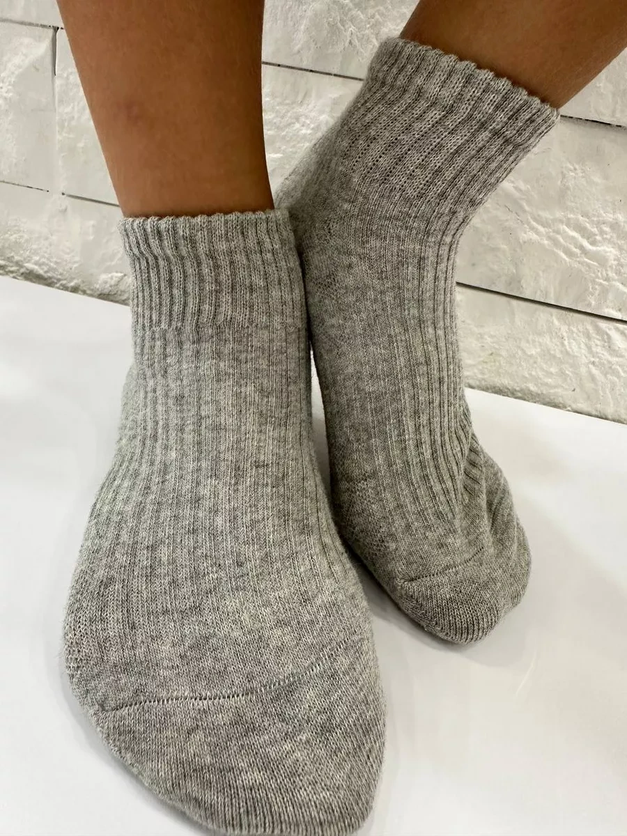 A & K Collectıon Çocuk Spor Çorapları Düz Renk 5 Çift Set 249894383 Gri