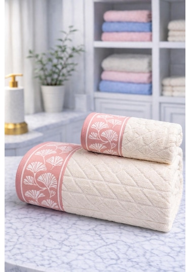 Özdilek Loseta Best Set Hamam Takımı Bej-pembe Çok Renkli