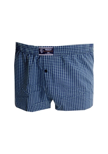 Mode Xl Büyük Beden Erkek Boxer Desenli Poplin 6348 Yeşil 001