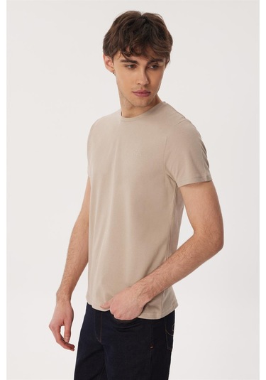 Lee Cooper Twıngo 1 Erkek O Yaka Pike T Shırt Bej 16350 Bej