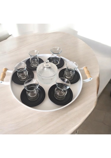 Çay Tabağı-bardak Altlığı-metal Siyah Çay Tabağı-paslanmaz K Siyah