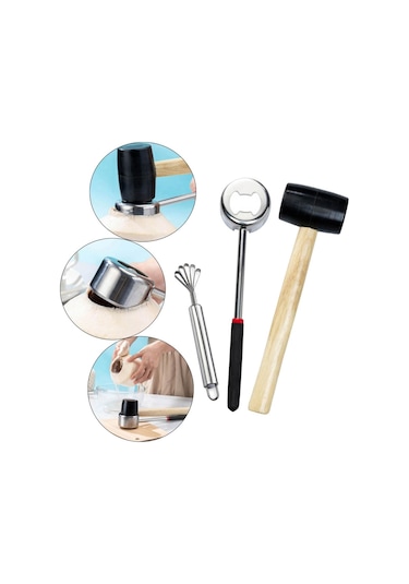 Soulader Hindistan Cevizi Kırma Aleti, Taze Hindistan Cevizi Açacağı, Pratik Ceviz Kıracağı, Sağlam Metal Hindistan Cevizi Kıracağı, Ev Tipi Diğer