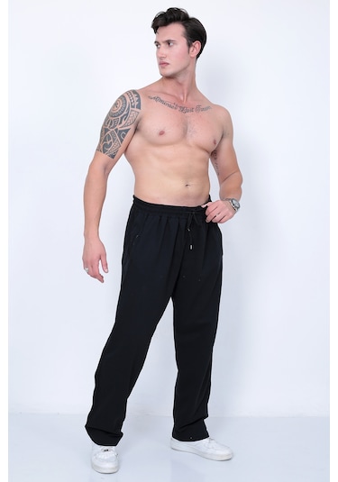 Lukitus Erkek Büyük Beden Eşofman Altı Siyah