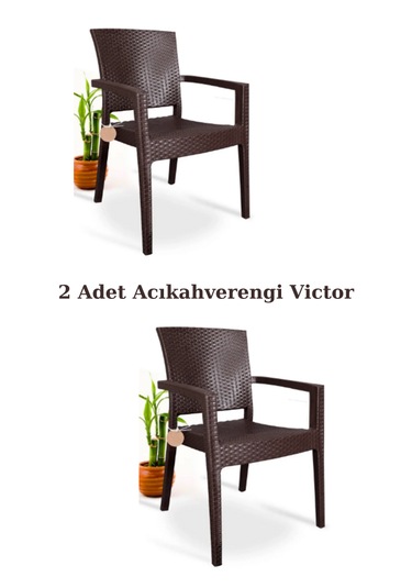 Rattan Sandalye 2 Li Rattan Victor Kollu Sandalye Koltuk