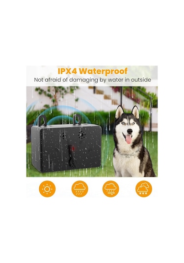 Y28826b Ultrasonik Köpek Kovucu Taşınabilir Köpek Eğitim Kabuğu Siyah