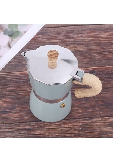 Metabagua 2x Coffee Maker Pot Aluminum Moka Espresso Percolator Pot Coffee Kettle Cafetera Espresso Percolator Stovetop Pwxja6 Yeşil