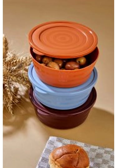 Harmony Kapaklı Yonca Kase 3'lü Royaleks-ht-002 Çok Renkli