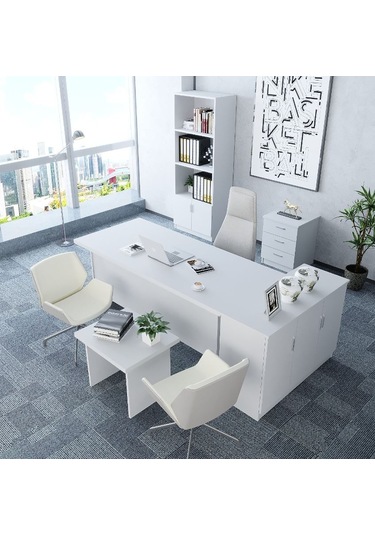 Bubble 5'li Ofis Takımı  Model 5 Beyaz