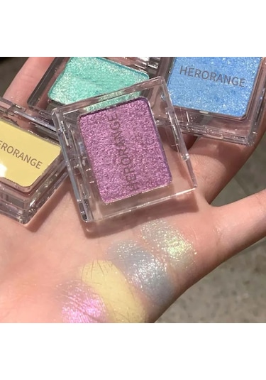 Makyaj Sarı Mat Çıplak Göz Farı Krem Ipeksi Su Geçirmez Yumuşak Göz Farı 05 C01