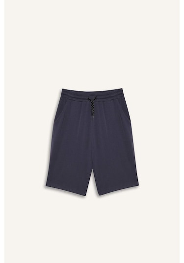 Defacto Erkek Çocuk Beli Lastikli Basic Düz Şort E0161a825smgr499 Gri