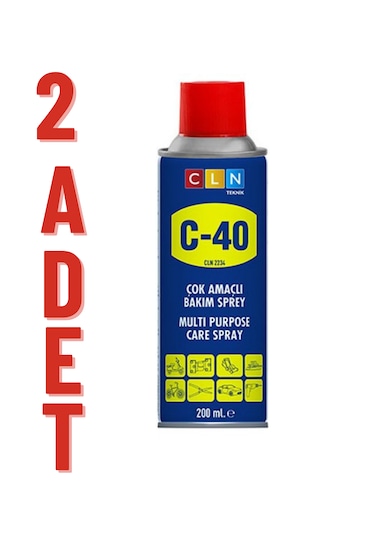 Caldini C-40 200 Ml Çok Amaçlı Bakım Spreyi X 2 Adet Pas Sökücü Yağlayıcı Spray