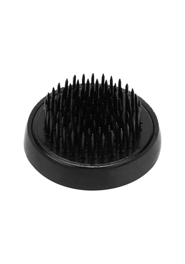 Lemestar Siyah 46mm Çelik İğne Floral Tutucu, Dayanıklı Gümüşlü Tabanlı Vazo Koruyucu, Ev Otel Japon İkebana Araçları