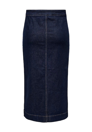 Only Onlmadison Hw Pencil Midi Kadın Denim Etek 15338921 Mavi