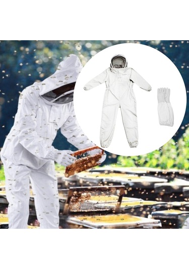 Suntek Arı Koruma Elbisesi Koruyucu Ekipman Arıcı Kostümü L