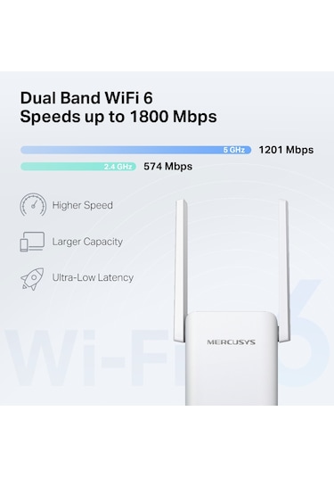 Mercusys Me70X AX1800 Wi-fi 6 Menzil Genişletici