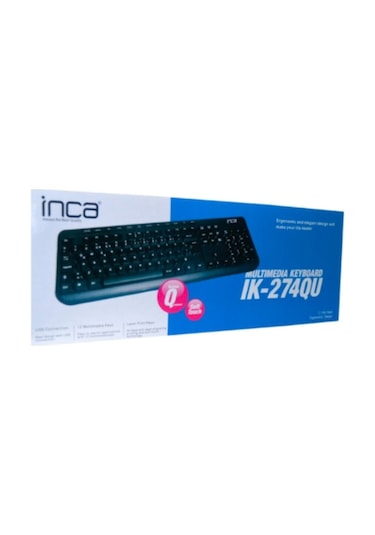 Inca IK-274QU Usb Kablolu Soft Touch Multimedya Türkçe Q Klavye