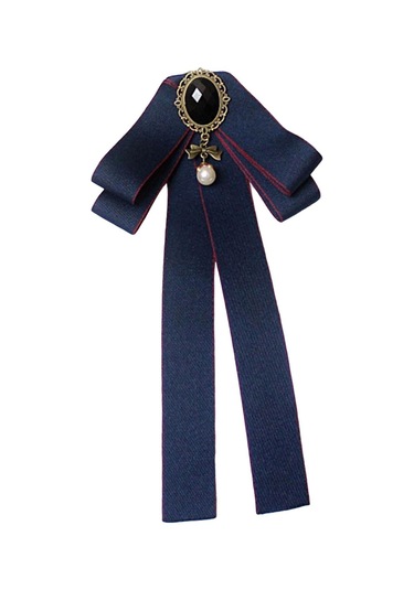 Homyl Şerit Papyon Broş Boyun Kravat Kokteyller Parti Mezuniyet Kırmızı İle Mavi Çok Renkli