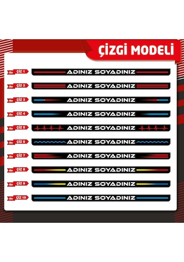 Plakalıkhane Premium Uv Baskılı Kişiye Özel Plakalık 2 Adet