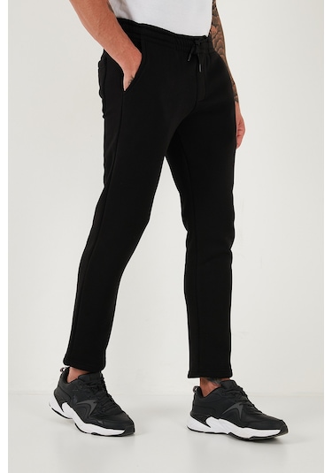 Buratti Pamuklu Regular Fit Normal Bel Şardonlu Erkek Eşofman Altı 5908040 Siyah Buratti Pamuklu Regular Fit Normal Bel Şardonlu Erkek Eşofman Altı 5908040 Siyah