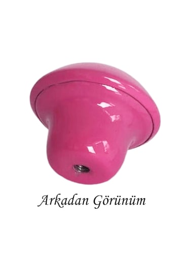 15 Adet Pembe Mantar Düğme Kulp Çocuk Bebek Mobilya Çekmece Dolap Kapak Kulbu Metal Kulp Aksesuarları Vidalı