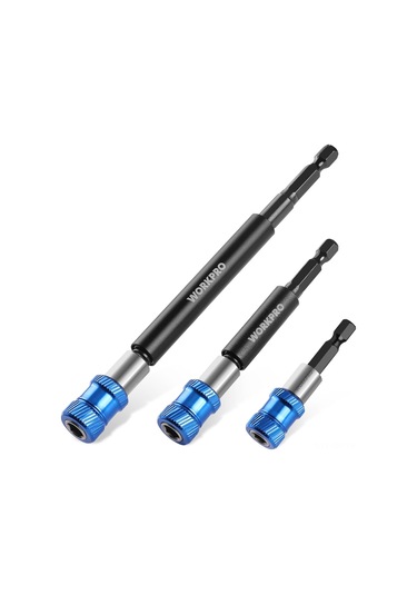 Ximistore9 3'lü Mıknatıslı Matkap Ucu Uzatıcı Seti - Çift Kilitleme, Alüminyum Kılıf Ve Çelik Malzeme İle Ev/profesyonel Kullanım