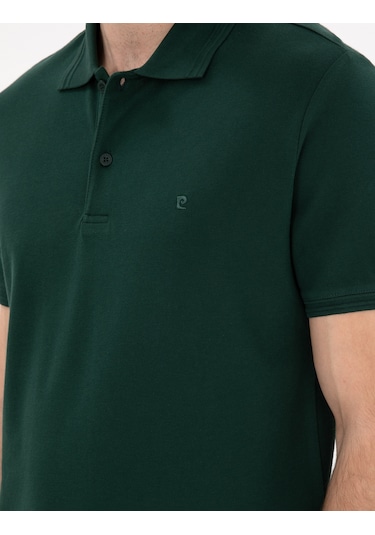 Pierre Cardin Erkek Koyu Yeşil Tişört Basic 50306448-vr079 Koyu Yeşil