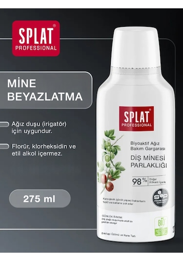 Splat Professional Enamel Shine Ağız Çalkalama Suyu Gargara 275 ML