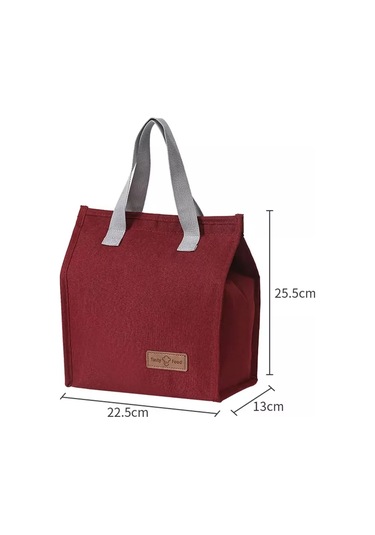 Perstika Bags Dantel Çıkartmalı Kırmızı Öğle Yemeği Termo Çantası 167986043 Kırmızı